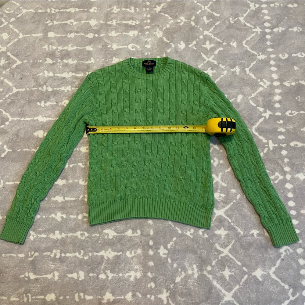 Women’s Brooks Brothers cable-knit sweater size small minor stain - Picture 2 of 5